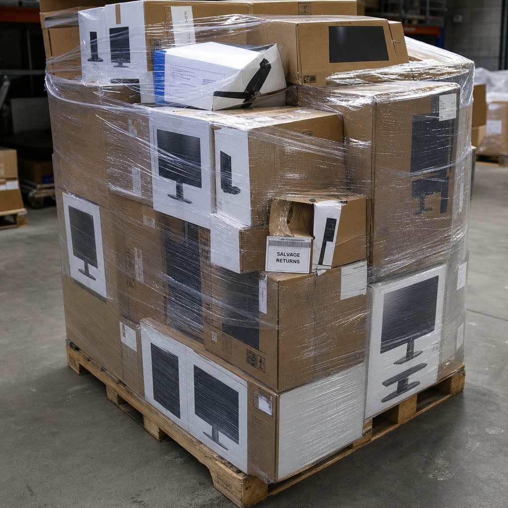 PALLET FROM NEG – Salvage – Monitors – ITEMS: 31 – MSRP: 2675